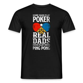 Fun Table Tennis Gift - Men's T-Shirt - black - Front - AI Model Male 178 light (178cm)