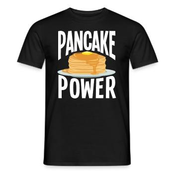 Funny Pancake Pancakes Gift - Men's T-Shirt - black - Front - AI Model Male 178 light (178cm)