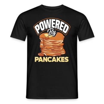 Funny Pancake Pancakes Gift - Men's T-Shirt - black - Front - AI Model Male 178 light (178cm)
