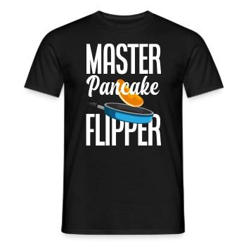 Funny Pancake Pancakes Gift - Men's T-Shirt - black - Front - AI Model Male 178 light (178cm)