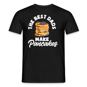 Funny Pancake Pancakes Gift - Men's T-Shirt - black - Front - AI Model Male 178 light (178cm)
