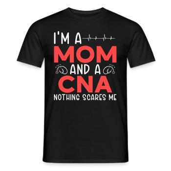 Tâche centrée sur le patient de Cna Mom - T-shirt homme - noir - Devant - AI Model Male 178 light (178cm)