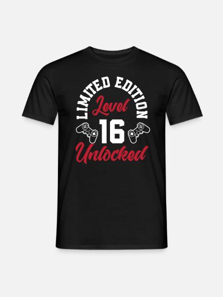 16th Birthday Young Gaming Gamer - Men's T-Shirt - black