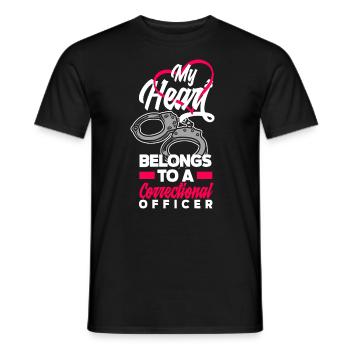 Prison guards Correctional officers - Men's T-Shirt - black - Front - AI Model Male 178 light (178cm)