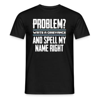 Gardien de prison Agent correctionnel - T-shirt homme - noir - Devant - AI Model Male 178 light (178cm)