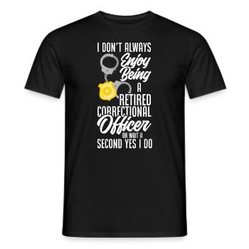 Prison guards Correctional officers - Men's T-Shirt - black - Front - AI Model Male 178 light (178cm)