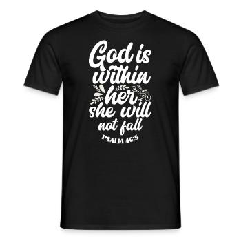 Jesus Christ Christ Religion Religious - Men's T-Shirt - black - Front - AI Model Male 178 light (178cm)