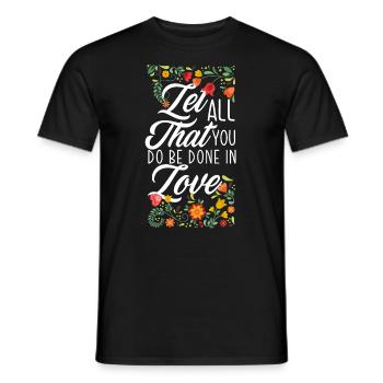 Jesus Christ Christ Religion Religious - Men's T-Shirt - black - Front - AI Model Male 178 light (178cm)