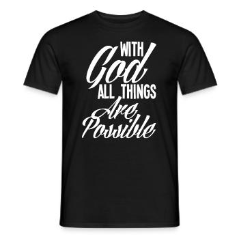 Jésus-Christ-Christ Religion Religieuse - T-shirt homme - noir - Devant - AI Model Male 178 light (178cm)