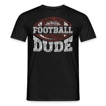 Football Dude American Football US Sport - Männer T-Shirt - Schwarz - Vorne - AI Model Male 178 light (178cm)