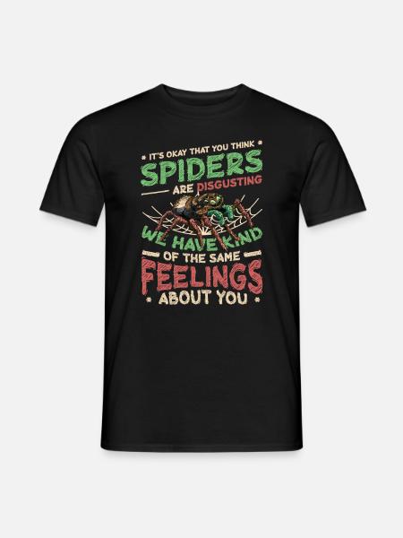 I ragni non sono disgustosi - Spider Lover - T-shirt uomo - nero
