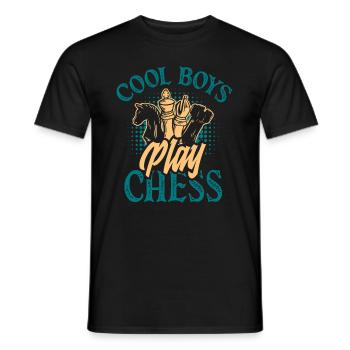Funny Chess Player Chess Player Gift - Men's T-Shirt - black - Front - AI Model Male 178 light (178cm)