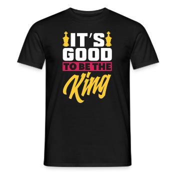 Funny Chess Player Chess Player Gift - Men's T-Shirt - black - Front - AI Model Male 178 light (178cm)