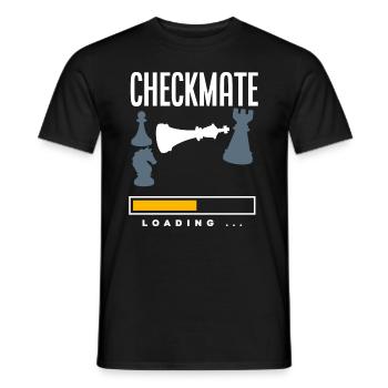 Funny Chess Player Chess Player Gift - Men's T-Shirt - black - Front - AI Model Male 178 light (178cm)