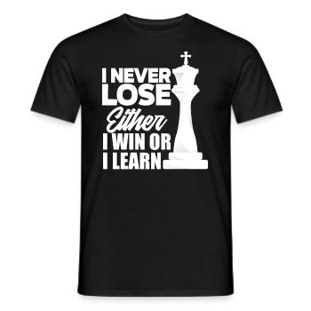 Funny Chess Player Chess Player Gift - Men's T-Shirt - black - Front - AI Model Male 178 light (178cm)