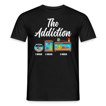 Lustiges Aquarist Aquarianer Aquarium Geschenk - Männer T-Shirt - Schwarz - Vorne - AI Model Male 178 light (178cm)