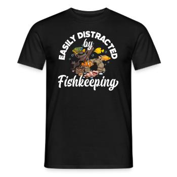 Drôle Aquarist Aquarist Aquarium Cadeau - T-shirt homme - noir - Devant - AI Model Male 178 light (178cm)