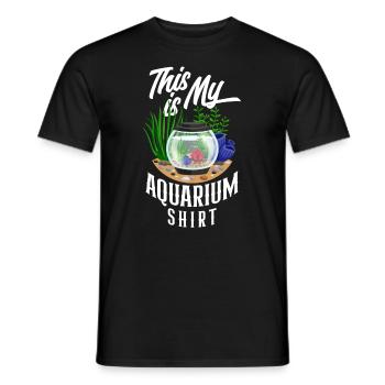 Drôle Aquarist Aquarist Aquarium Cadeau - T-shirt homme - noir - Devant - AI Model Male 178 light (178cm)