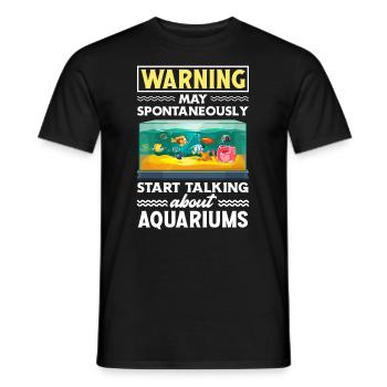 Drôle Aquarist Aquarist Aquarium Cadeau - T-shirt homme - noir - Devant - AI Model Male 178 light (178cm)