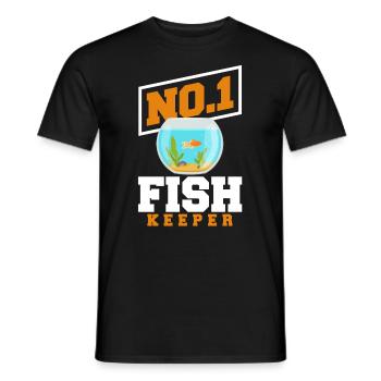 Lustiges Aquarist Aquarianer Aquarium Geschenk - Männer T-Shirt - Schwarz - Vorne - AI Model Male 178 light (178cm)