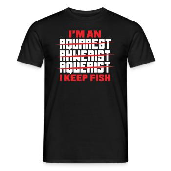 Drôle Aquarist Aquarist Aquarium Cadeau - T-shirt homme - noir - Devant - AI Model Male 178 light (178cm)