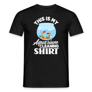 Lustiges Aquarist Aquarianer Aquarium Geschenk - Männer T-Shirt - Schwarz - Vorne - AI Model Male 178 light (178cm)