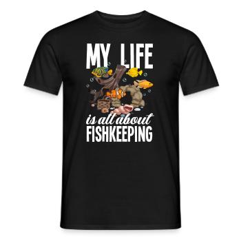 Drôle Aquarist Aquarist Aquarium Cadeau - T-shirt homme - noir - Devant - AI Model Male 178 light (178cm)