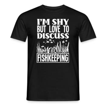 Lustiges Aquarist Aquarianer Aquarium Geschenk - Männer T-Shirt - Schwarz - Vorne - AI Model Male 178 light (178cm)