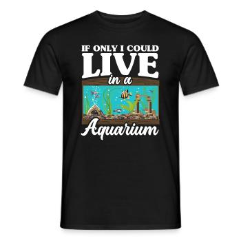 Drôle Aquarist Aquarist Aquarium Cadeau - T-shirt homme - noir - Devant - AI Model Male 178 light (178cm)