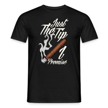 Lustiges Zigarre Rauchen Zigarrenraucher Geschenk - Männer T-Shirt - Schwarz - Vorne - AI Model Male 178 light (178cm)