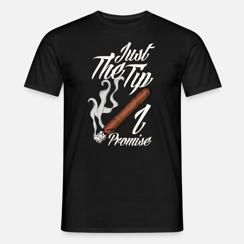 Lustiges Zigarre Rauchen Zigarrenraucher Geschenk - Männer T-Shirt - Schwarz