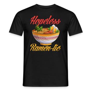 Lustiges Ramen Geschenk - Männer T-Shirt - Schwarz - Vorne - AI Model Male 178 light (178cm)