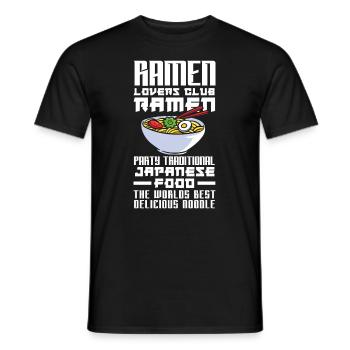 Lustiges Ramen Liebhaber Geschenk - Männer T-Shirt - Schwarz - Vorne - AI Model Male 178 light (178cm)