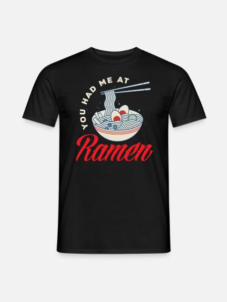 Funny Ramen Gift - Men's T-Shirt - black
