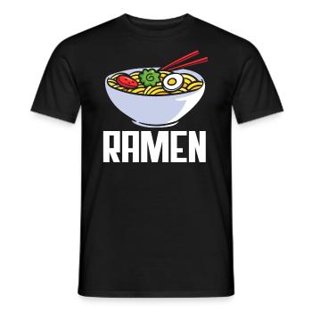 Lustiges Ramen Geschenk - Männer T-Shirt - Schwarz - Vorne - AI Model Male 178 light (178cm)