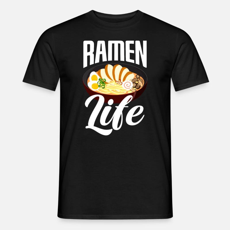 Lustiges Ramen Geschenk - Männer T-Shirt - Schwarz