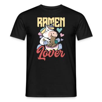 Lustiges Ramen Liebhaber Geschenk - Männer T-Shirt - Schwarz - Vorne - AI Model Male 178 light (178cm)