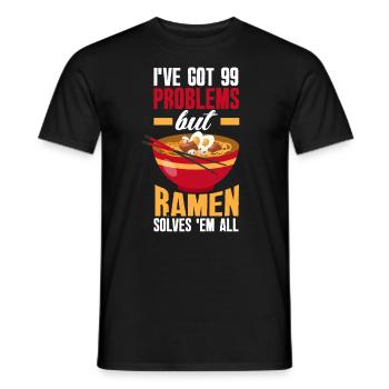 Lustiges Ramen Liebhaber Geschenk - Männer T-Shirt - Schwarz - Vorne - AI Model Male 178 light (178cm)