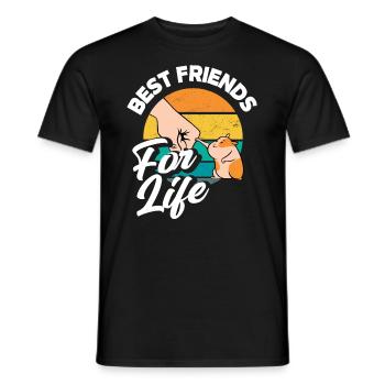 Drôle de cadeau de hamster - T-shirt homme - noir - Devant - AI Model Male 178 light (178cm)