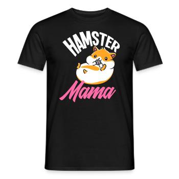 Hamster Mama Drôle Hamster Cadeau - T-shirt homme - noir - Devant - AI Model Male 178 light (178cm)