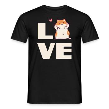 Drôle de cadeau de hamster - T-shirt homme - noir - Devant - AI Model Male 178 light (178cm)