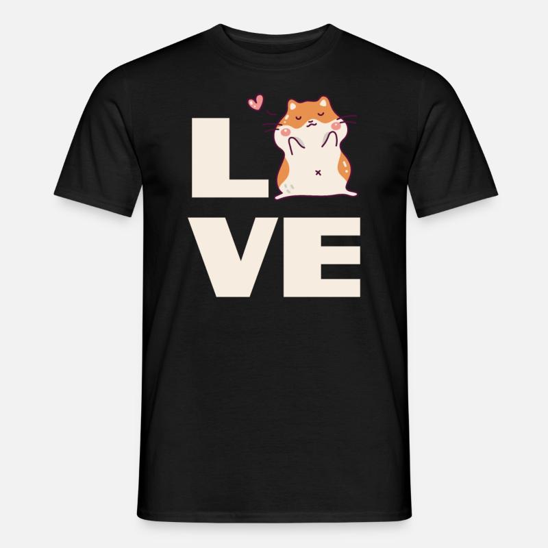Lustiges Hamster Geschenk - Männer T-Shirt - Schwarz