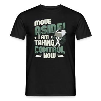 IT Support Computer Nerd Programmer Pun - Men's T-Shirt - black - Front - AI Model Male 178 light (178cm)