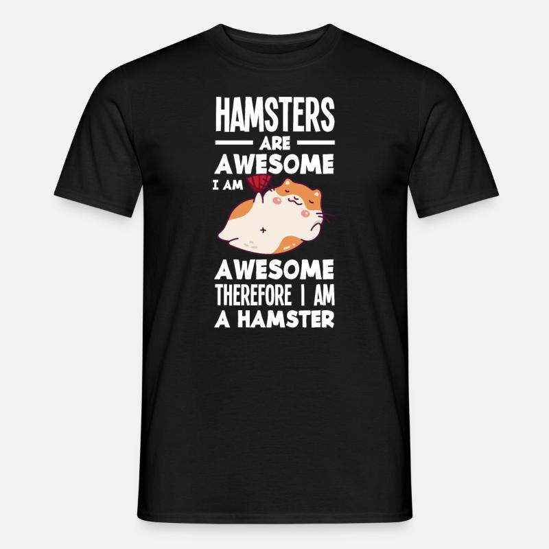 Funny Hamster Gift - Men's T-Shirt - black