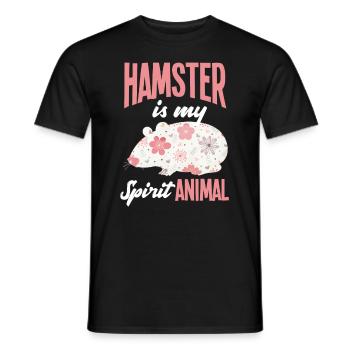 Drôle de cadeau de hamster - T-shirt homme - noir - Devant - AI Model Male 178 light (178cm)