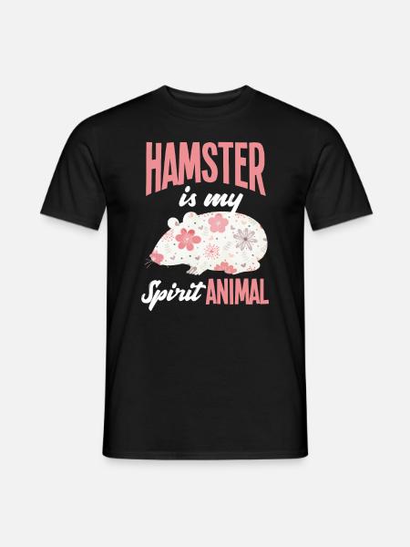 Funny Hamster Gift - Men's T-Shirt - black