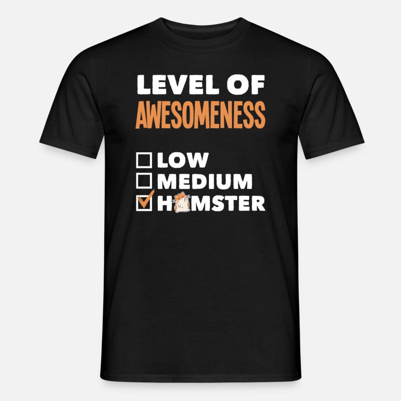 Lustiges Hamster Geschenk - Männer T-Shirt - Schwarz