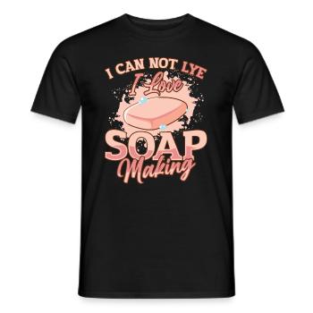 I Cannot Lye I Love Soap Making - Men's T-Shirt - black - Front - AI Model Male 178 light (178cm)