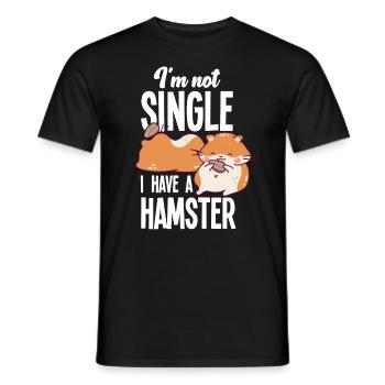 Drôle de cadeau de hamster - T-shirt homme - noir - Devant - AI Model Male 178 light (178cm)