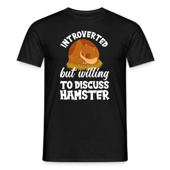 Drôle de cadeau de hamster - T-shirt homme - noir - Devant - AI Model Male 178 light (178cm)
